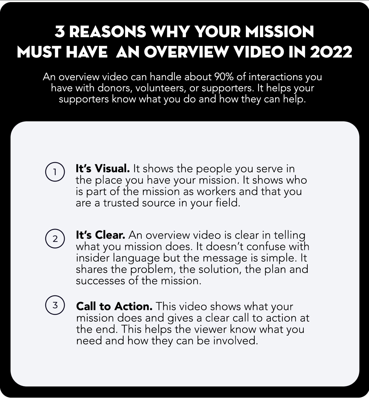 3 reasons you need an overview video